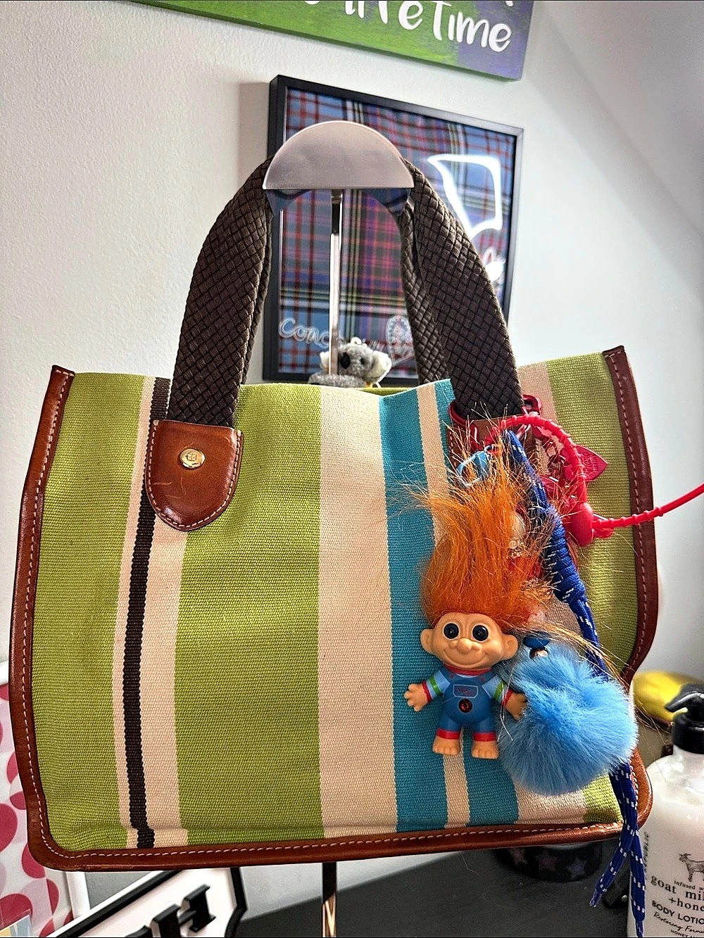 kate spade vintage NY Cabana Striped Tote